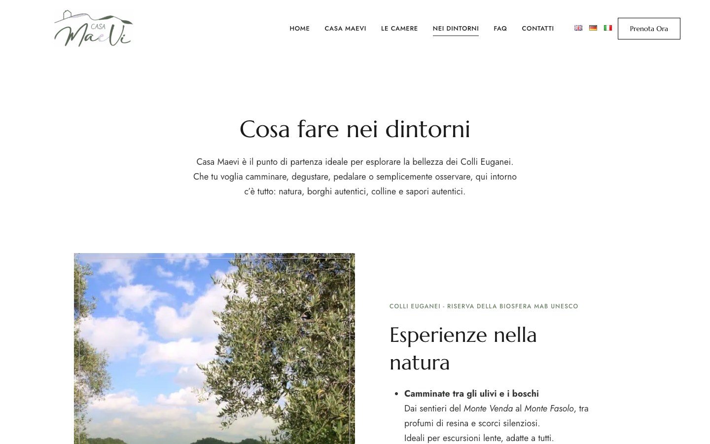 Pagina cosa fare nei dintorni